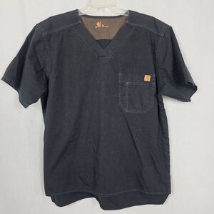 Carhartt Ripstop V-Neck Scrub Top Black Size M